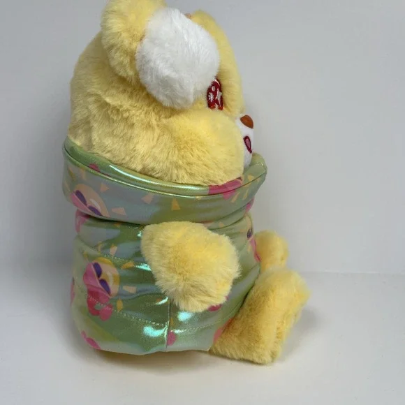 Care Bears Puffer Coat Christmas 8.5" Funshine Bear Plush Brand NWT 2025 - Picture 2 of 6